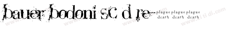 Bauer Bodoni SC D Re字体转换